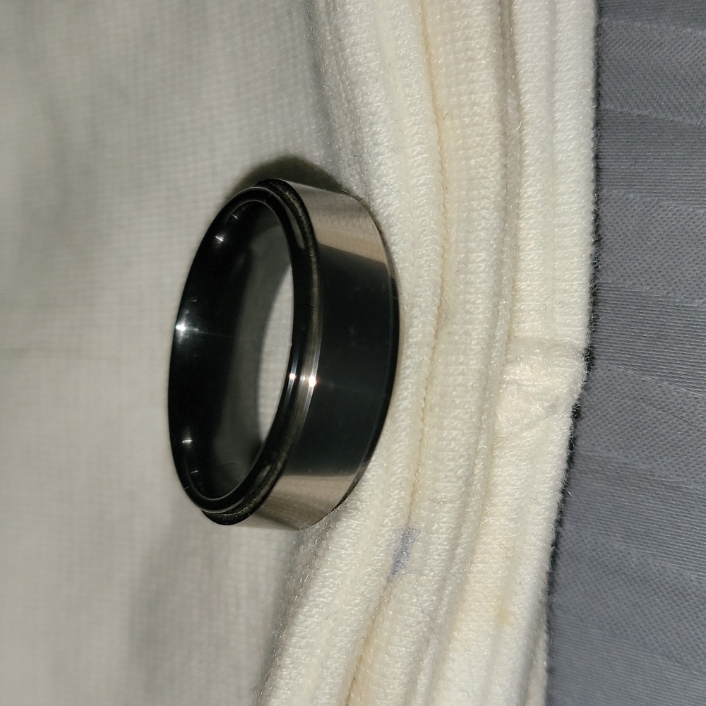 Titanium And Silver Ring - image 2
